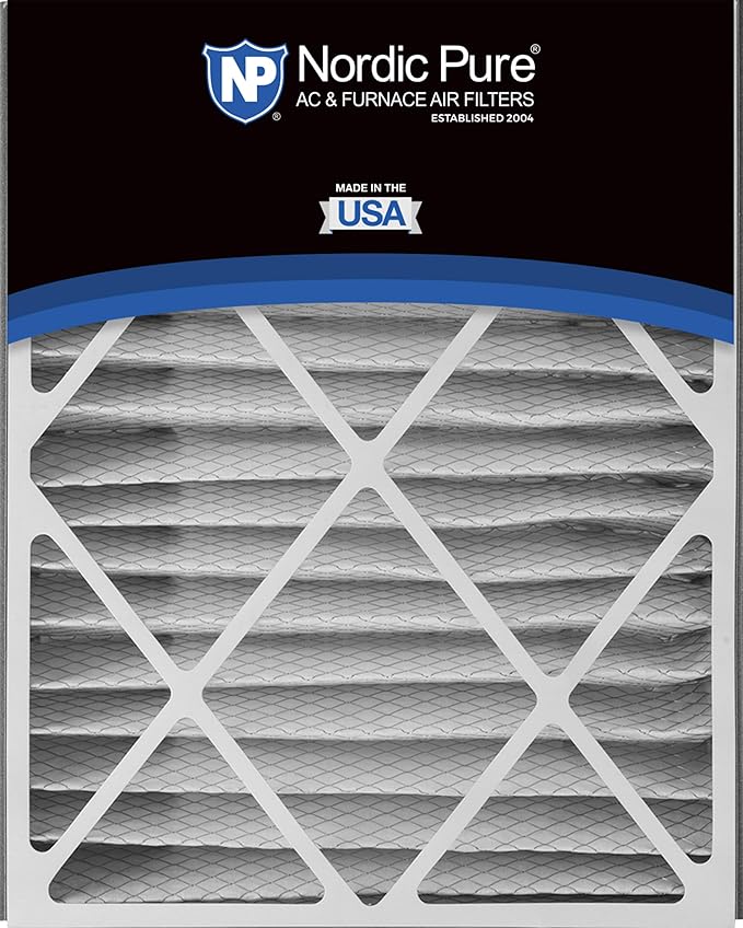Nordic Pure 20x25x5 (19 3/4 x 24 1/4 x 4 7/8) Air Bear Replacement 266649-102 MERV 14 Air Filter 1 Pack