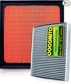 Engine & Cabin Air Filter Kit for Lexus ES350 (2019-2025), RX350 2.4L (2023-2025), NX350 2.4L & NX250 (2022-2025), ES250 2021+, TX350 2024+, Replaces 1780125020, 17801F0050, 8713958010
