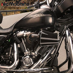 Big Sucker cone Air filter intake for harley air Cleaner Sportster Softail fatboy heritage dyna touring street road king Glide (Gauge style -Black, TypeD : Touring M8 17-UP, Softail 18-UP)