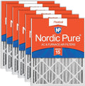 Nordic Pure 20x25x4 (Actual Size: 19 1/2 x 24 1/2 x 3 5/8) Pleated MERV 15 Air Filters 6 Pack