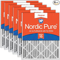 Nordic Pure 16x24x4 (Actual Size: 15 3/8 x 23 3/8 x 3 5/8) Pleated MERV 15 Air Filters 6 Pack