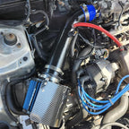 KYOSTAR Universal 3/3.5/4" (75/89/100mm) High-Flow Air Filter, Reusable Cone Cold Air Intake, High Performance Clamp-On Car High Flow Dry Air Kit, Flange Diameter: 3/3.5/4 Inch, Height: 6.2 Inch, Blue