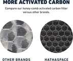 HATHASPACE HSP001 True HEPA Filter Replacement, 4-Stage Air Purifier Filter with Activated Carbon, Pre-Filter & Cold Catalyst, Captures 99.97% of Dust, Smoke, Odors, VOCs, Easy Install, 1 Pack