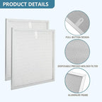 S99010467 Range Hood Filter 11.5" x 11.5" Replacement For Broan range hood BXT1 & Nutone AR1 series Kitchen Exhaust Fan Stove Hood Vent Filter Replaces S99010467 99010467 2 Pack