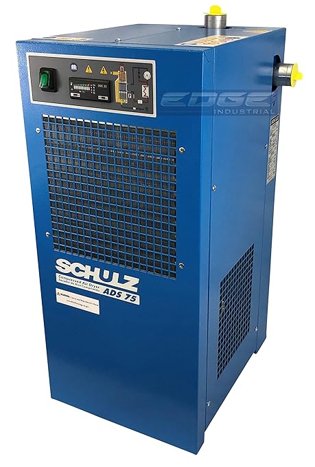SCHULZ REFRIGERATED AIR DRYER FOR AIR COMPRESSOR, COMPRESSED AIR SYSTEMS, 75 CFM, GOOD FOR 15HP & 20HP COMPRESSORS (WITH PRE-FILTERS)