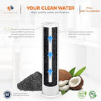 Aquaboon 5 Micron 20 x 4.5 Anti-Scale, KDF, CTO Filter Replacements Set NSF Certified House Water Filters Cartridges for 3-Stage Water Filter System