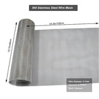 304 Stainless Steel Mesh 100Mesh, 15.7"x47.2"(40x120cm) Metal Mesh Screen, Woven Fine Wire Mesh Easy to Cut for Filter Mesh, Filtration Cloth and DIY Project