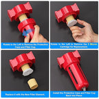 TAILONZ PNEUMATIC 0-150PSI 3/8 Inch NPT Aluminum Alloy Compressed Air Filter，Release Bowl Used for Pneumatic Tools and Air Compressors