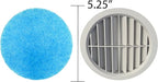 FilterTime RV FT-525 RV Air Filter 5.25" Round Air Duct AC Filter Replacement (4 filters per pack) MERV 6 Air Filter | Made in USA…
