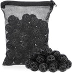 Segarty Aquarium Bio Balls, 1 inch Koi Pond Filter Media Bio Ball with Sponge for Aquarium Filter Canister Filter Biological Filtration for Freshwater Marine Fish Tank Sump (50 PCS with Mesh Bag)