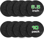 Plexon 10 Packs Charcoal Filters for Compost Bucket Countertop Bin 1.5 Gallon - Kitchen Natural Home Compost Bin Filter - Replacement Refill, Round 6.5 inch