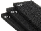 ALEGI Aquarium Filter Sponge Pad 30PPI / 40PPI / 60PPI Bio Sponge Filter Media Cut-to-Size Foam for Fish Tank, Pond Filter (19.5" x 4.72" x 0.78" - 30ppi)