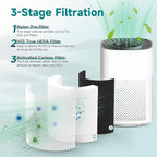 2 Packs HH001 Filter Replacement for Hynik Alviera HH001 Air Cleaner Purifier, 3 Stages Filtration of Premium Filter, Activated Carbon and pre-filter with Extra 8 Pieces Aroma pads