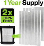 Durabasics 2 Pack of HEPA Filters Compatible with Honeywell Air Purifier Replacement Filters, Replacement for Honeywell Filter R, HEPA Filter R, HPA200, HPA 200, HRF-R1 & HRF-R2