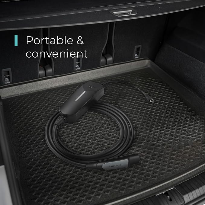 Lectron Bundle - Level 1/2 (12A & 40A) Tesla NACS Portable EV Charger Compatible with All NACS Electric Vehicles & Cabin Air Filter Replacement