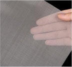 Stainless Steel Fine Wire Mesh Sheet 100 Mesh, 304 Woven Metal Cloth Screen, Filter Fabric Panel, Home Workshop Repair Use, Smooth Cut Edges