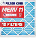Filter King 14x27x1 Air Filter | 12-PACK | MERV 11 HVAC Pleated A/C Furnace Filters | MADE IN USA | Actual Size: 14 x 27 x .75"