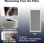 12x20x1 Reusable Air Filter, Electrostatic, Washable Lasts a Lifetime, Breathe Fresher Air in Home and Office HVAC AC Furnace Systems, Merv 8 (Actual Size: 11.69x19.8x0.82 Inch)
