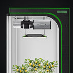 MELONFARM Air Filtration Kit 4", Built-in 14cm Fan Low Nois Carbon Filter with 12-Speed Controller, 8' Ducting & 6" Vent Cover, Cooling & Ventilation System for Grow Tents, Indoor Gardening 4" x 11"