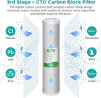 SimPure Whole House Water Filter Cartridges 5 Micron 20" x 4.5" PP+GAC+CTO 3-Stage Sediment and Carbon Filter Set, for DB20P-3, DGD-5005-20, GAC-20BB, FC25B, 2 Sets