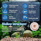 Sukh Ceramic Bio Balls - Fish Tank Sphere Filter Media Nano-Tech Bio-Spheres Bio Media for Aquarium,Fish Tank Sump,Pond,Freshwater,Canister Filter and Koi Ponds,15oz