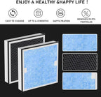 Carmerny HEPA & Activated Carbon Filter Replacement Set Compatible with AlorAir CleanShield HEPA 550 Air Scrubber (Pack of 2)