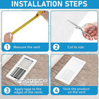 Pangda Merv 8 Filter Material, 19.37 Ft² Cut to Fit Air Vent Filters for Clean Living Basic Dust and Pet Dander Pollen Smoke Microns for Home AC HVAC, Efficiency Breathable DIY Design