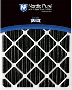 Nordic Pure 16x24x4 (Actual Size: 15 3/8 x 23 3/8 x 3 5/8) Pleated Plus Carbon Air Filters MERV 8 6 Pack