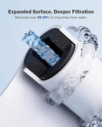 Dreamwills DS15 Under Sink Water Filter System, 1.3 GPM Direct Connect Kitchen Faucet Filtration, 3-Minute Tool-Free Install, Reduces Lead, Chlorine, Bad Taste, Retains Minerals, 2 Years