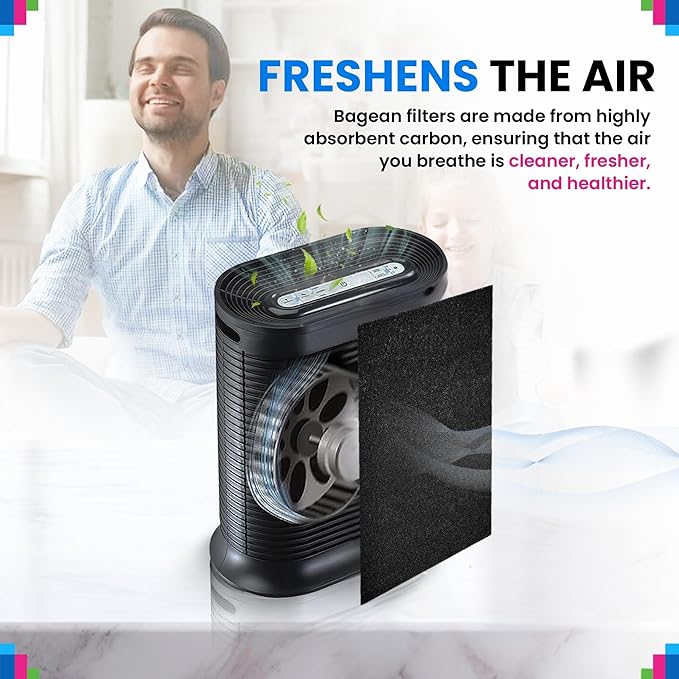 Cut to Fit Activated Carbon Filter Sheet 16” x 48” - Activated Carbon Air Filter for Air Purifiers Window AC Air Vent And More - Charcoal Filters Remove Odors & Freshens the Air (2-Pack)