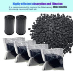4-Pack Shurex Odor Absorbing Filter Refills for Vitamix FoodCycler Filters, Replacement Activated Carbon for Vitamix Foodcycler Replacement Filters