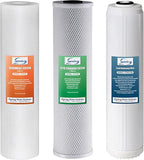 iSpring F3WGB32BPB 4.5” x 20” 3-Stage Whole House Water Filter Replacement Pack w/Sediment, Carbon Block, and US-Made Lead Reducing Cartridges, Fits WGB32B-PB