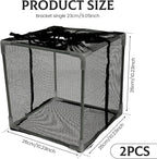 Pond Pump Filter Bag Solid Pump Mesh Box Adjustable Pond Filter Box Protective Pump Barrier Bag Thickened Pump Mesh Bag Anti Clogging Filter Bag with Drawstring for Outdoor