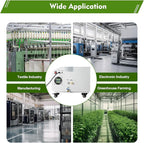 Agricultural Ultrasonic Humidifier, 3kg/h Fog Output Commercial Humidifier, 300W 110V for Large Volume Automatic Mist Cooling Sprayer Airflow for Warehouse Greenhouse Garden