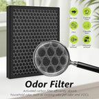 HY4866 Premium Replacement Filter Compatible with Morento HY4866, HEAPETS P358, Westhey HY4866 and YIOU M1 Air Cleaner Purifier, 2 Packs