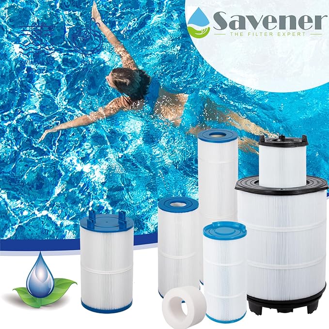 Savener® S8M150 System 3 Inner and Outer Cartridge, Compatible with Sta-Rite System 3 S8M150-KIT, 170147, 25022-0203s-25021-0202s, SR450 Swimming Pool Filter Cartridge, 450 Sq. Ft