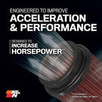 K&N High-Flow Original Lifetime Universal Clamp-On Air Filter: High Performance, Washable: Flange Diameter: 3.5 In, Filter Height: 7 In, Flange Length: 0.875 In, Shape: Round Tapered, RU-3130