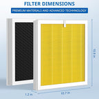 G3 Pet Care Filter Compatible with AMEIFU G3 Sferf-30 (FXAP2W) Air Purifier For VEWIOR A3 Air Purifier Filter For Tailulu HQZZ-260 3-IN-1 HEPA Yellow, 2 Pack