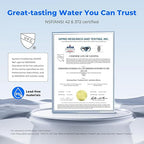 Waterdrop Water Filter for Sink Faucet, NSF Certified Water Purifier, 320 Gallon Tap Water Filter for Kitchen Sink, Reduces Chlorine, Lead-Free Material, Faucet Mount Water Filtration System, 1 Filter
