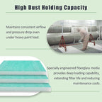 Spray Booth Air Filter Fiberglass Exhaust Green in Paint Booth 15g Green (20" x 25"(100/case))