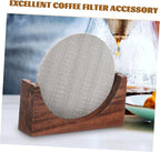 Luxshiny 4pcs Espresso Filter Screen Stainless Filter Mesh for Use Easy to Clean Prevents from Sticking