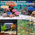 Sukh Bio Ceramic Media Balls - 2 Bags Advanced Biological Filter Media for Rapid Cycling,425g High-Density Nano-Tech Spheres for Aquarium, Sump, Koi Pond & Freshwater Filters