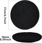 6PCS 6.7” Round Compost Bin Charcoal Filters, 0.4” Thick Activated Carbon Filters for Kitchen Countertop Compost Pail, Home Bucket Filter Replacements