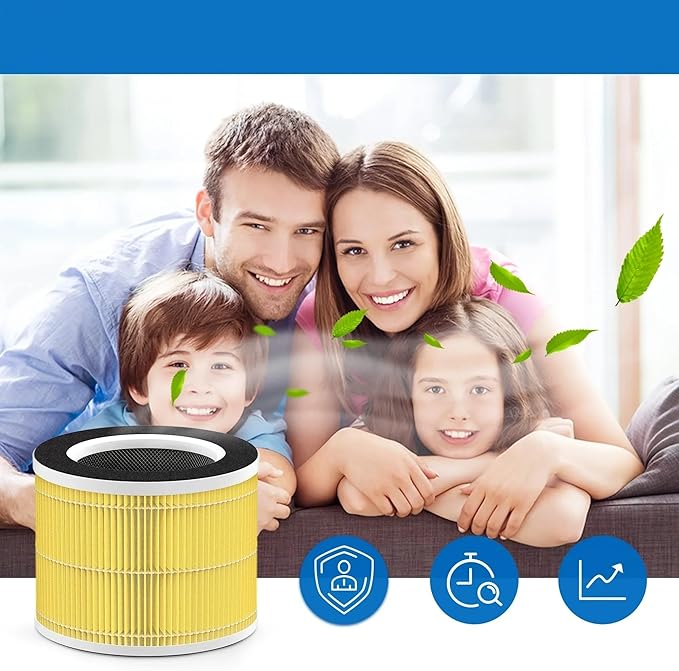 1/2 Pack RP-AP088-F1, Compatible For RENPHO, Air Purifier Replacement Filter RP-AP088W RP-AP088 RP-AP088B(1pcs)
