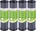 AQUALINK CTO10, 1 Micron 2.5" x 10" Whole House Carbon Water Filter Cartridge Replacement for Countertop Water Filter System, Dupont FXWTC, WFPFC8002,WFPFC9001, SCWH-5,WHEF-WHWC,AMZN-SCWH-5
