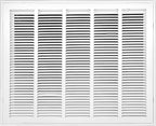 Venti Air 25" X 20" Steel Return Air Filter Grille - Removable Face/Door for 1 inch Filters - HVAC Duct Cover Grill (2-3 Business Day Delivery) [Outer Dimension: 27.5"W X 22.5" H]