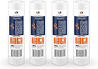 Aquaboon 10” x 2.5” Whole House and Reverse Osmosis Sediment 1 Micron Water Filter Cartridge | COMPATIBLE WITH: Culligan P1, Pentek P1, PD-1-934, P5, AP110, WFPFC5002, CFS110, RS14, WHKF-GD05 (4-PACK)