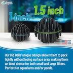 Aquatic Experts 1" Small Bio Balls for Aquariums & Small Ponds – Biological Filter Media for Canister Filters, Sumps & Wet/Dry Systems, Made in USA (125 Count, No Mesh Bag)