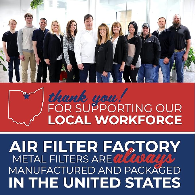 Air Filter Factory Replacement For Carrier L3-02206-6, 3-02206-6, 31KAX-20, 2384020 HVAC Furnace Aluminum Mesh Pre/Post Filters 2-Pack