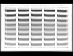 HVAC Premium 26" X 16" Steel Return Air Filter Grille for 1" Filter - Fixed Hinged - HVAC DUCT COVER - Flat Stamped Face - White [Outer Dimensions: 28 5/8"w X 18 5/8"h]